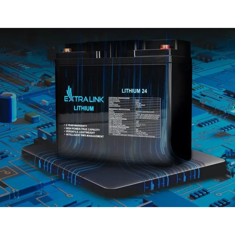 Extralink taaslaetav aku LiFePO4 24000 mAh 12,8 V