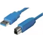 shiverpeaks BASIC-S USB 3.0 kaabel, A-pistik - B-pistik 0,5 m, Kaabel ja pistik: sinine, topeltvarjestus, max. (BS77030)
