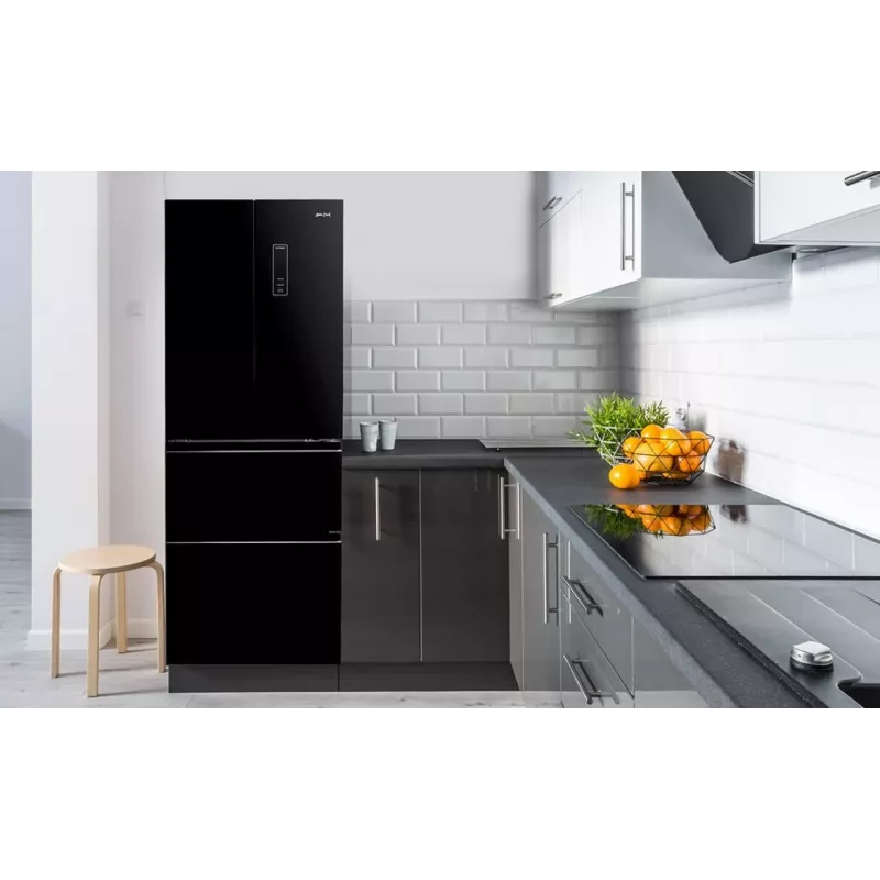 Prantsuse ustega külmik-sügavkülmik Sam Cook PSC-WG-1020AA/B 351 l, energiaklass E, must