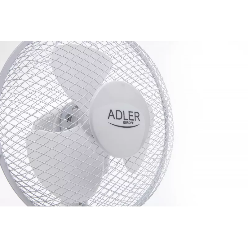 Adler | AD 7302 | Lauaventilaator | Valge | Läbimõõt 23 cm | Kiiruste arv 2 | Ostsillatsioon | 60 W | Ei