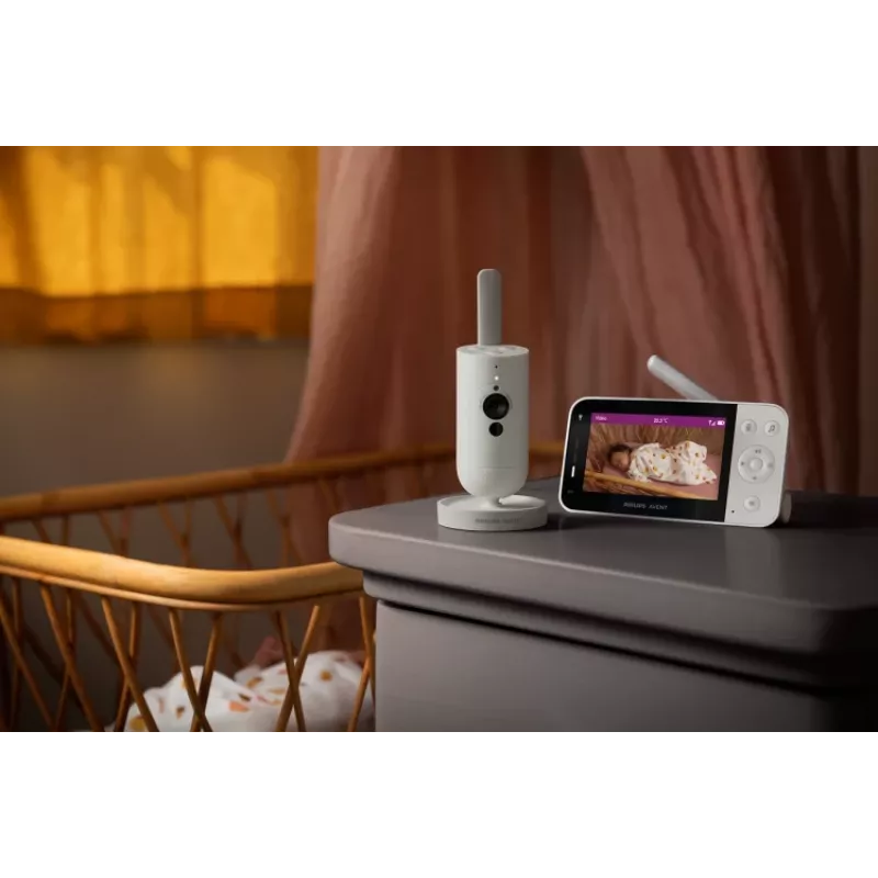 Philips AVENT SCD953/26 videobeebimonitor 400 m Wi-Fi Hall, Valge