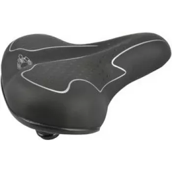Jalgrattasadul FISCHER Touren-Fahrradsattel Elastomer must/valge optimaalse kehakohandusega