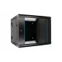 Extralink Rack-kapp 6U 600x600 AZH Must seinakinnitusega, pöörduv