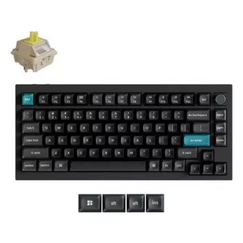 Mehaaniline klaviatuur Keychron Q1 Ultra 8K — 75% formaat, USB + RF Wireless + Bluetooth, RGB LED, must