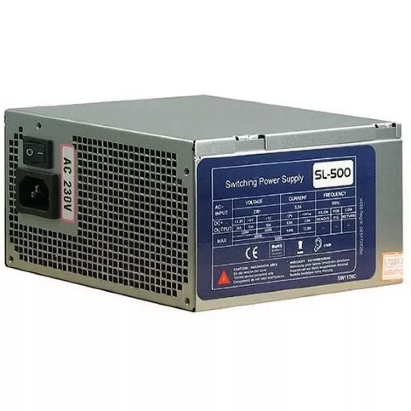 Toiteplokk Inter-Tech SL-500W(A) 500W ATX mitte-modulaarne