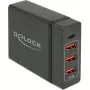 DeLOCK USB seinahoidja laadija 63974 Universal Must AC Indoor