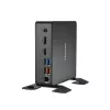 Shuttle XPC Nano PC NC40U, Intel Celeron 7305U, 1x HDMI, 1x DP, 1x USB-C/DP, 6x USB3.2, 1x 2,5-tolline pesa, 2x M.2, 1x LAN, RAID, 24/7 pidev töö, koos VESA ja alusega
