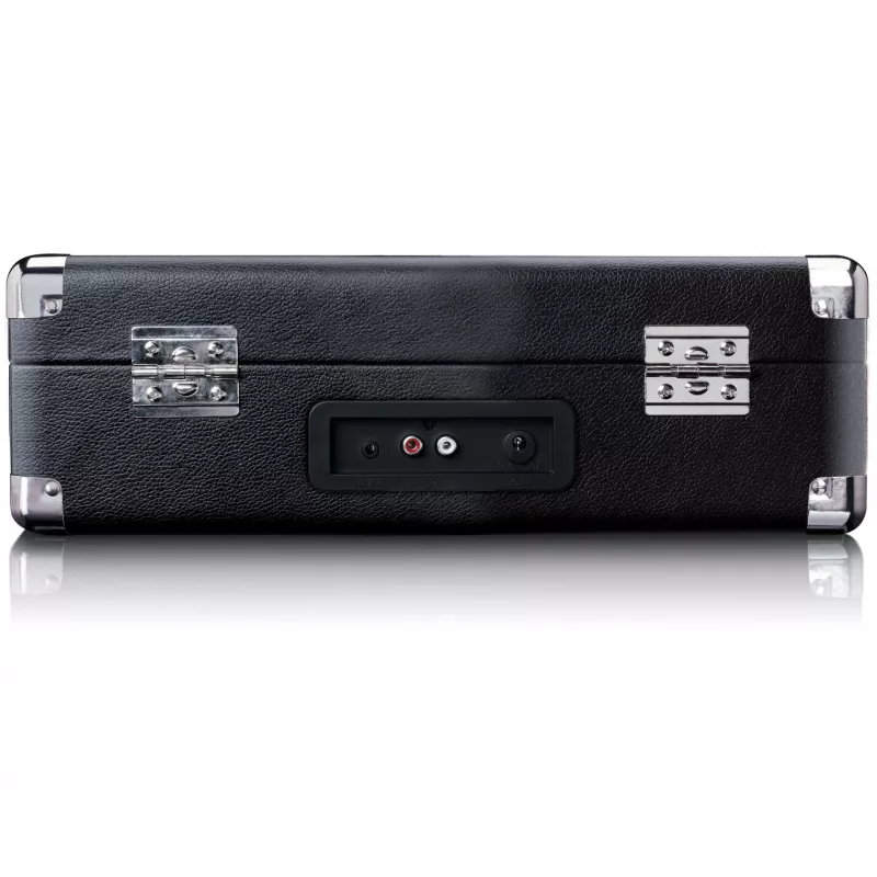 Belt-ajamiga plaadimängija Lenco TT-115 Must — portatiivne kohvri-tüüpi plaadimängija, Bluetooth 5.0, USB salvestus, 33/45/78 p/min