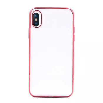 Telefonikott Devia Soft case Glitter iPhone XS/X 5.8-le, TPU, punane