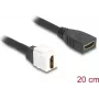 DeLOCK Keystone Moodulkaabel HDMI emane-emane 8K 60 Hz 20 cm must