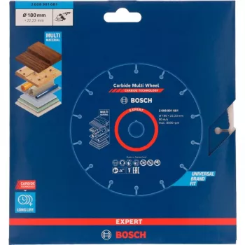 Lõikeketas Bosch EXPERT Carbide MultiWheel 180 mm Ø, ava 22,23 mm
