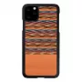 Nutitelefoni ümbris man and wood iPhone 11 Pro Max jaoks — pruun ruuduline, must ääris