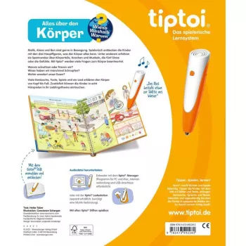 tiptoi Miks? Kuidas? Milleks? Kõik kehast, õpperaamat