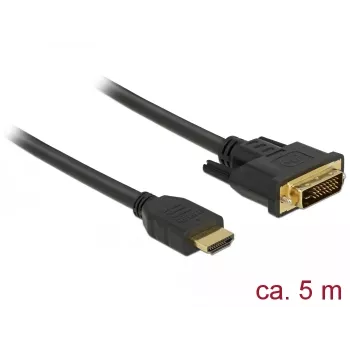 Video kaabliadapter DeLOCK 85656 5 m HDMI Type A DVI Must
