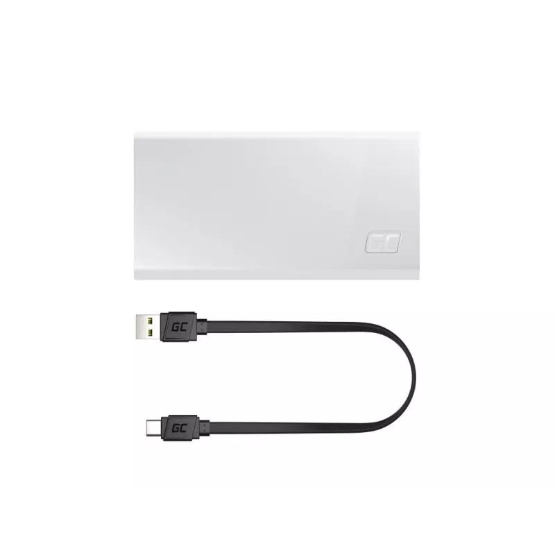 Green Cell Powerbank 20000mAh 22.5W Valge PowerPlay20s 3x USB-C PD QC 3.0