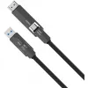 USB4 HDMI kaabel 4smarts ComboCord 240W 1,5 m – USB4-lt HDMI-le, 240W toiteedastus, 1,5 m pikkus