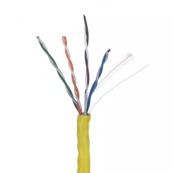 Võrgukaabel LANBERG LCU6-10CC-0305-Y U/UTP Cat6 305 m kollane, 23 AWG, 250 MHz