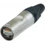 Neutrik RJ45 etherCON CAT6 A pistik, sirge poolus: 8P8C NE8MX6 nikeldatud NE8MX6 1 tk (NE8MX6)