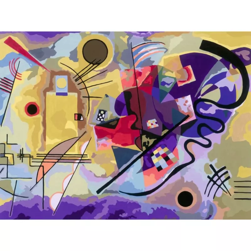 Ravensburger maalimiskomplekt CreArt ART Collection Canvas Edition Kandinsky – Kollane, punane, sinine