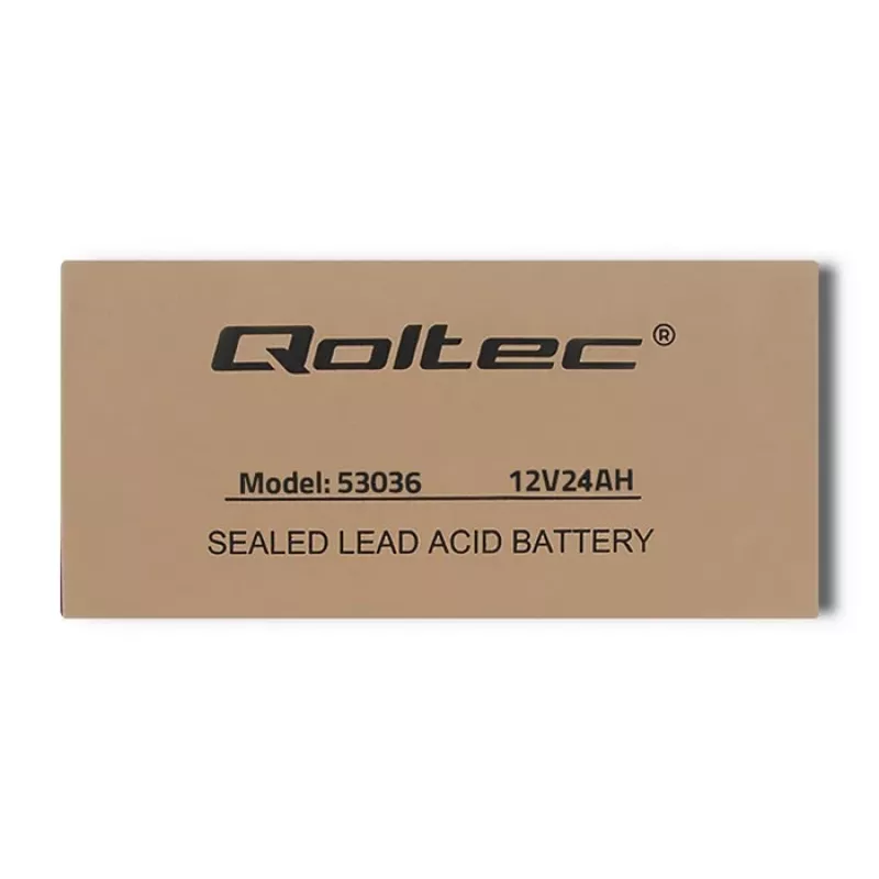 Qoltec 53036 AGM-aku | 12V | 24Ah | max 360A
