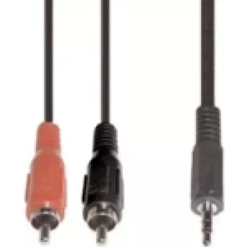 Audio kaabel e+p B 113/2 2.5m 2 x RCA to 3.5mm Must