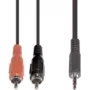Audio kaabel e+p B 113/2 2.5m 2 x RCA to 3.5mm Must