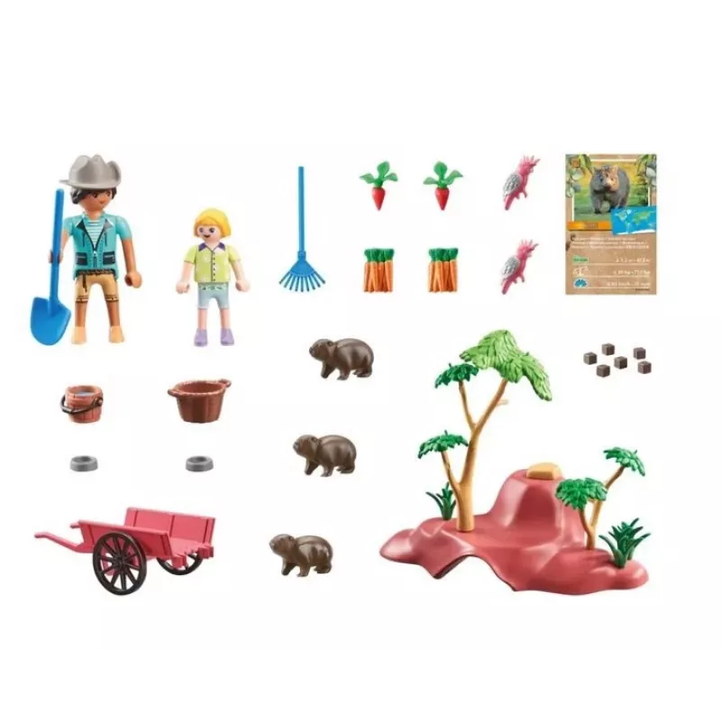 Wiltopia 71625 Vombati varjualuse figuurikomplekt