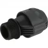 Sprinklersystem connector 25mm > 1, must ühendus/hall