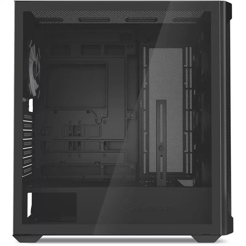 PC-korpus Sharkoon AK4W RGB Strip Midi Tower must