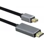 Kaabel helos mini DisplayPort isane HDMI 1.4 isasele, PREMIUM 4K, 2,0 m, TPE mantel, alumiiniumkorpus, kullatud kontaktid