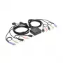 Eaton Tripp Lite seeria 2-pordiline USB/HD-kaabliga KVM-lüliti heli/videoga, kaablid ja USB-perifeeriaseadmete jagamine - KVM-/heli-/USB-lüliti - 2 x KVM/heli/USB - 1 kohalik kasutaja - lauaarvuti