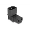DeLOCK võrguadapter IEC 60320 C14 C13 pistikupessa 10 A 90° must 80472