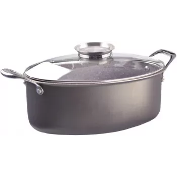 Kastrul Pensofal Invictum Professional Oval 32 cm 2 käepidemega ja klaasist kaanega