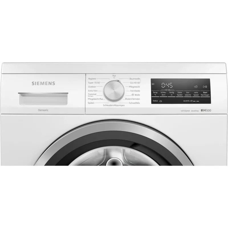 Siemens iQ500 WU14UT70 pesumasin Eestlaadiv 8 kg 1400 p/min Valge