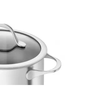 ZWILLING Essence 5-osaline roostevaba terasest kööginõude komplekt klaaskaantega