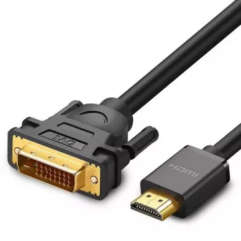 UGREEN DVI-HDMI-adapterkaabel HD106 — DVI (isane) - HDMI (isane), 1,5 m, FHD 1080p / 3840×2160
