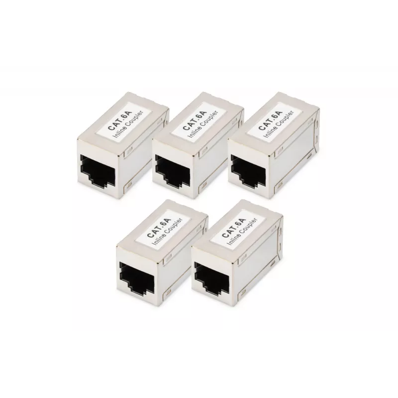 Digitus CAT 6A varjestatud modulaarsed ühendusadapterid, 5 tk, RJ-45, kullatud kontaktid