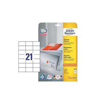 Avery 6174 isekleepuv silt Valge 525 tk