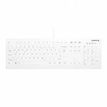 Contour Design Active Key Contour QuickClean Meditsiiniline Klaviatuur Eemaldatava Kattega Täissuuruses Juhtmega Valge DE C8112