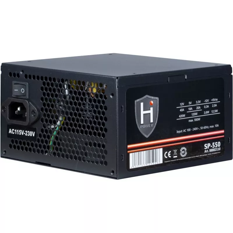 Toiteplokk Inter-Tech HIPOWER SP-550 550 W