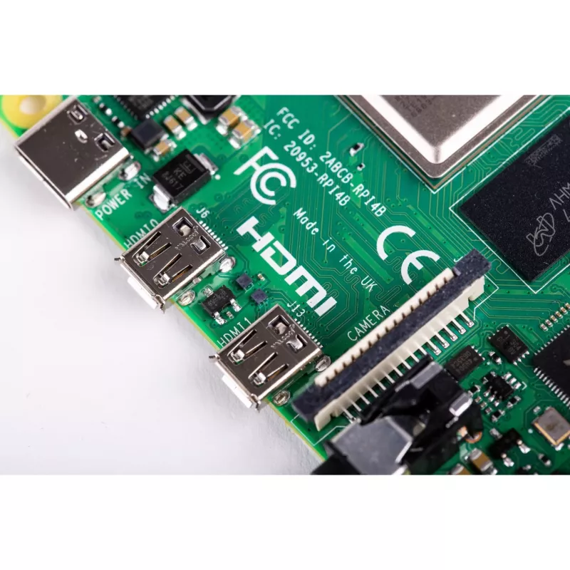 Raspberry Pi 4 Model B - Einplatinenrechner - Broadcom BCM2711 / 1,5 GHz - RAM 2 GB - 802.11a/b/g/n/ac, Bluetooth 5.0 (Raspberry-PI-4-2GB)