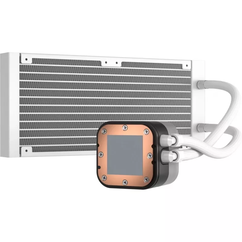 CORSAIR iCUE H100i RGB ELITE protsessori vedelikjahutussüsteem 1-pakk valge 120 mm