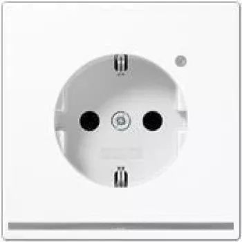 JUNG LS 1520-O WW LNW - Type F - 1 moodul(it) - 2P - Valge - Termoplast - Toide