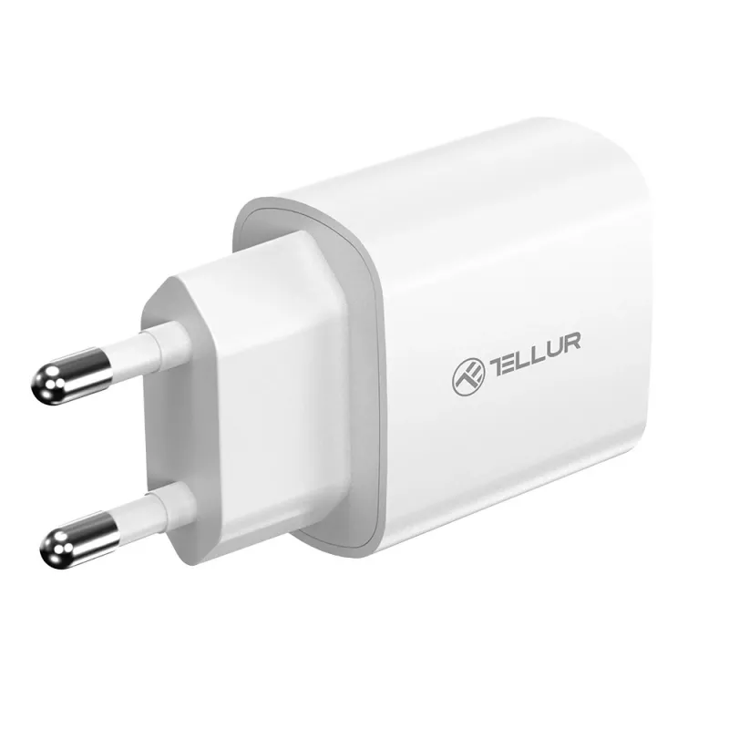Seinalaadija Tellur TLL151421 20W USB-C PD kiirlaadimine telefonidele ja tahvelarvutitele