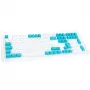 Ducky Keycap Set, PBT, ISO (DE) - valge/sinine