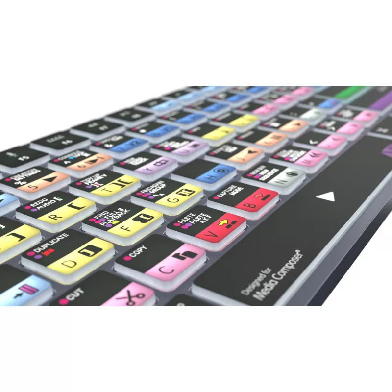 Logickeyboard Avid Media Composer - Pro Titan UK Mac - klaviatuur - QWERTY