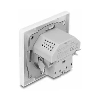 DeLOCK 11499 pistikupesa tüüp F koos USB-A ja USB-C-ga, valge