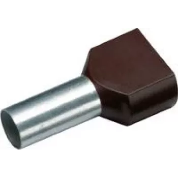 Cimco 187708 kaksikotsak 1,5 mm² osaliselt isoleeritud must 100 tk (187708)