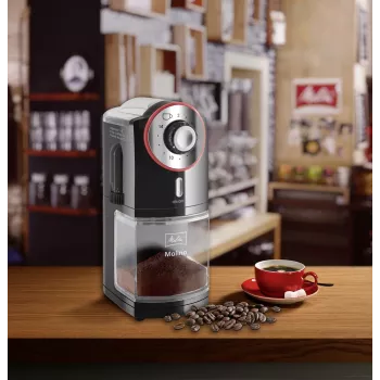 Melitta Molino 100 W must, punane, roostevaba teras