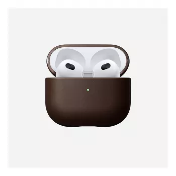 Nahast AirPods-ümbris Nomad V3 Rustic Brown — kaitsev nahkümbris AirPodsi laadimisümbrisele